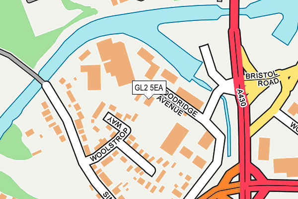 GL2 5EA map - OS OpenMap – Local (Ordnance Survey) GL2 5EA map - OS OpenMap – Local (Ordnance Survey)