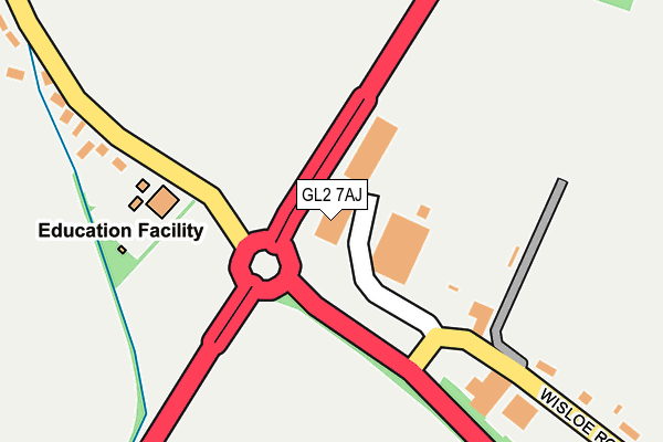 GL2 7AJ map - OS OpenMap – Local (Ordnance Survey) GL2 7AJ map - OS OpenMap – Local (Ordnance Survey)