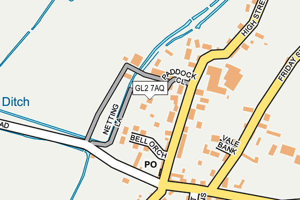 GL2 7AQ map - OS OpenMap – Local (Ordnance Survey) GL2 7AQ map - OS OpenMap – Local (Ordnance Survey)