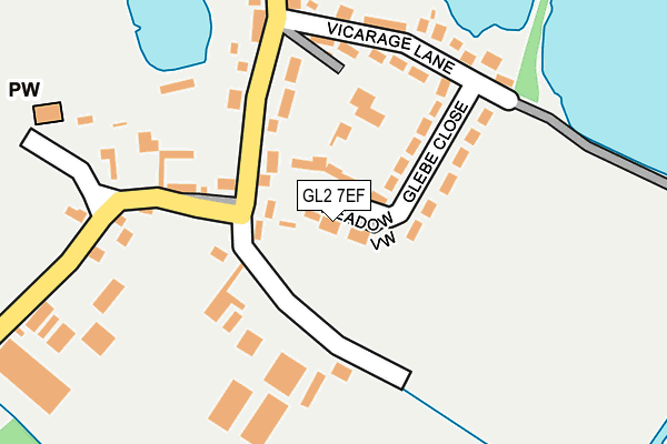 GL2 7EF map - OS OpenMap – Local (Ordnance Survey) GL2 7EF map - OS OpenMap – Local (Ordnance Survey)