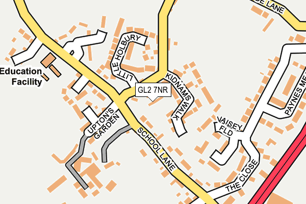GL2 7NR map - OS OpenMap – Local (Ordnance Survey) GL2 7NR map - OS OpenMap – Local (Ordnance Survey)