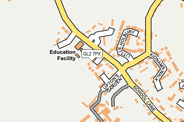 GL2 7PX map - OS OpenMap – Local (Ordnance Survey) GL2 7PX map - OS OpenMap – Local (Ordnance Survey)
