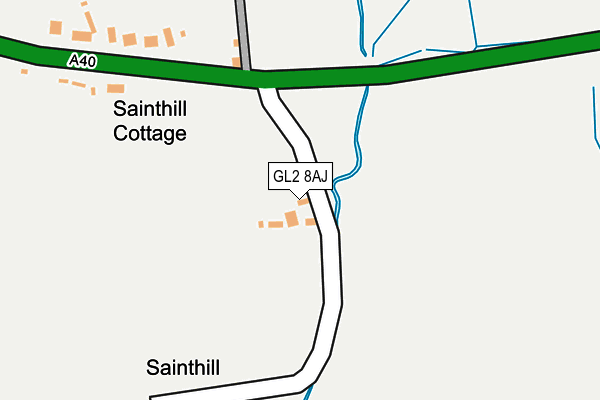 GL2 8AJ map - OS OpenMap – Local (Ordnance Survey) GL2 8AJ map - OS OpenMap – Local (Ordnance Survey)