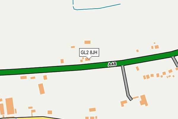 GL2 8JH map - OS OpenMap – Local (Ordnance Survey) GL2 8JH map - OS OpenMap – Local (Ordnance Survey)