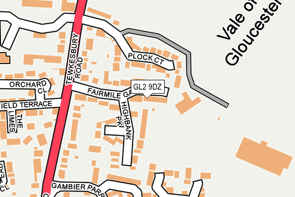 GL2 9DZ map - OS OpenMap – Local (Ordnance Survey) GL2 9DZ map - OS OpenMap – Local (Ordnance Survey)