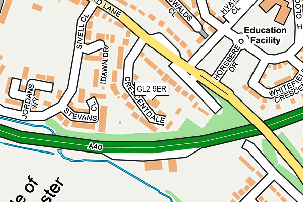 GL2 9ER map - OS OpenMap – Local (Ordnance Survey) GL2 9ER map - OS OpenMap – Local (Ordnance Survey)