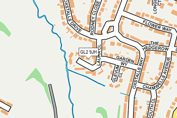 GL2 9JH map - OS OpenMap – Local (Ordnance Survey) GL2 9JH map - OS OpenMap – Local (Ordnance Survey)