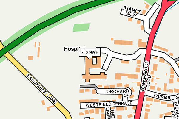 GL2 9WH map - OS OpenMap – Local (Ordnance Survey) GL2 9WH map - OS OpenMap – Local (Ordnance Survey)
