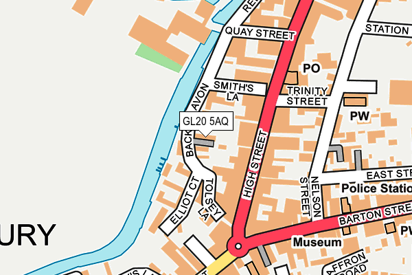GL20 5AQ map - OS OpenMap – Local (Ordnance Survey) GL20 5AQ map - OS OpenMap – Local (Ordnance Survey)