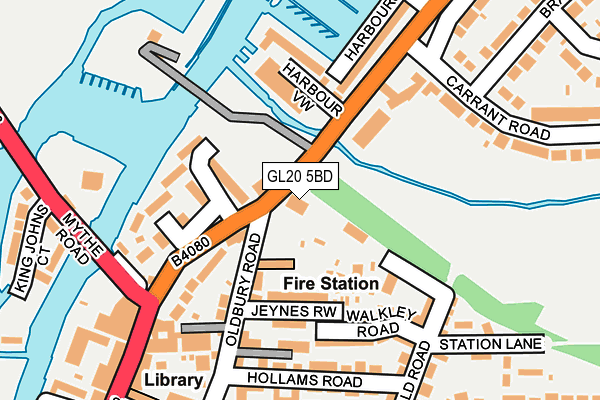 GL20 5BD map - OS OpenMap – Local (Ordnance Survey) GL20 5BD map - OS OpenMap – Local (Ordnance Survey)