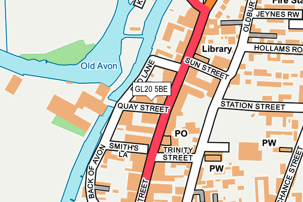 GL20 5BE map - OS OpenMap – Local (Ordnance Survey) GL20 5BE map - OS OpenMap – Local (Ordnance Survey)