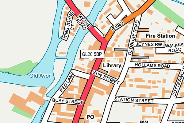 GL20 5BP map - OS OpenMap – Local (Ordnance Survey) GL20 5BP map - OS OpenMap – Local (Ordnance Survey)