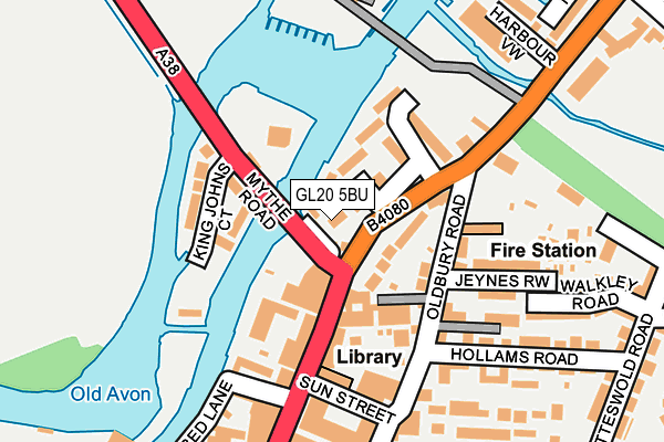 GL20 5BU map - OS OpenMap – Local (Ordnance Survey) GL20 5BU map - OS OpenMap – Local (Ordnance Survey)