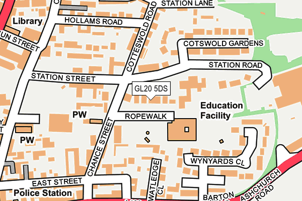 GL20 5DS map - OS OpenMap – Local (Ordnance Survey) GL20 5DS map - OS OpenMap – Local (Ordnance Survey)