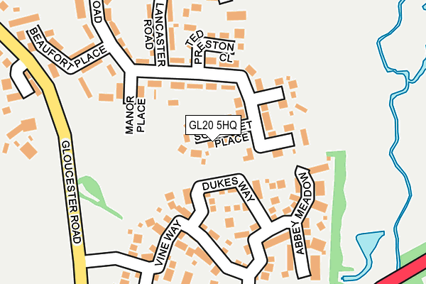 GL20 5HQ map - OS OpenMap – Local (Ordnance Survey) GL20 5HQ map - OS OpenMap – Local (Ordnance Survey)