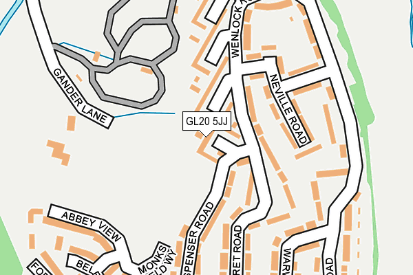 GL20 5JJ map - OS OpenMap – Local (Ordnance Survey) GL20 5JJ map - OS OpenMap – Local (Ordnance Survey)