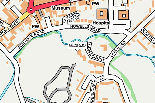 GL20 5JQ map - OS OpenMap – Local (Ordnance Survey) GL20 5JQ map - OS OpenMap – Local (Ordnance Survey)