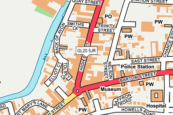 GL20 5JR map - OS OpenMap – Local (Ordnance Survey) GL20 5JR map - OS OpenMap – Local (Ordnance Survey)