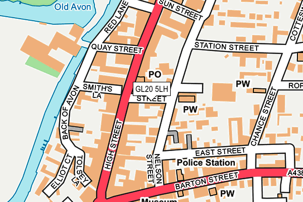 GL20 5LH map - OS OpenMap – Local (Ordnance Survey) GL20 5LH map - OS OpenMap – Local (Ordnance Survey)