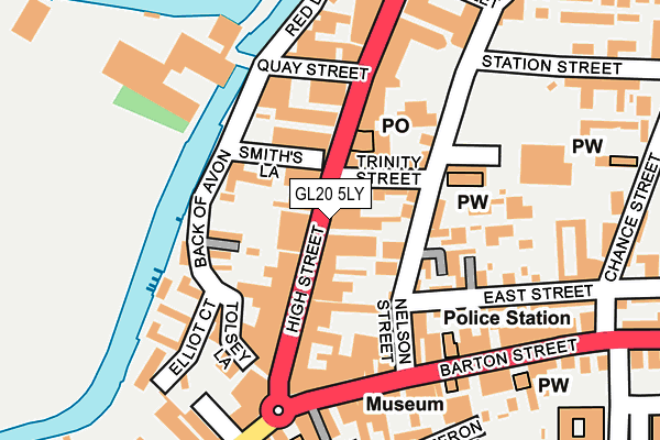 GL20 5LY map - OS OpenMap – Local (Ordnance Survey) GL20 5LY map - OS OpenMap – Local (Ordnance Survey)