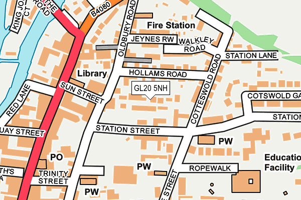 GL20 5NH map - OS OpenMap – Local (Ordnance Survey) GL20 5NH map - OS OpenMap – Local (Ordnance Survey)
