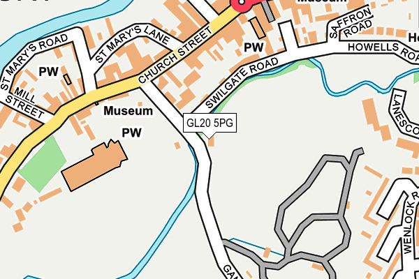 GL20 5PG map - OS OpenMap – Local (Ordnance Survey) GL20 5PG map - OS OpenMap – Local (Ordnance Survey)