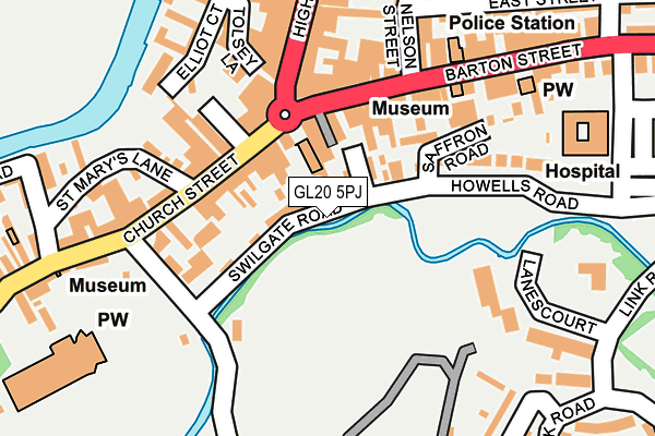 GL20 5PJ map - OS OpenMap – Local (Ordnance Survey) GL20 5PJ map - OS OpenMap – Local (Ordnance Survey)