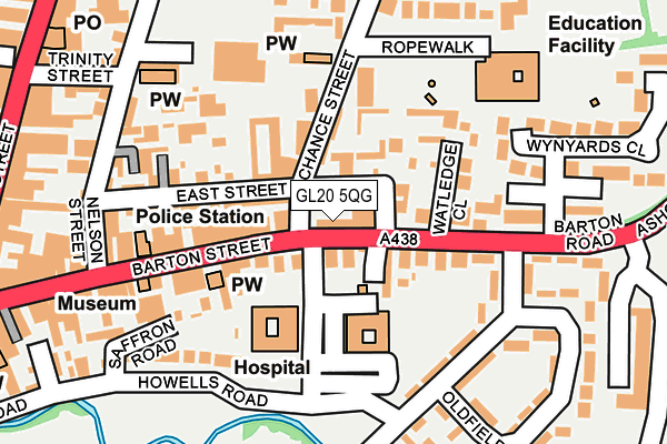 GL20 5QG map - OS OpenMap – Local (Ordnance Survey) GL20 5QG map - OS OpenMap – Local (Ordnance Survey)