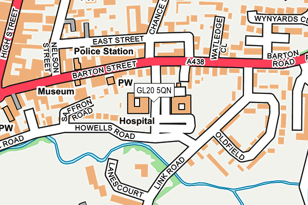 GL20 5QN map - OS OpenMap – Local (Ordnance Survey) GL20 5QN map - OS OpenMap – Local (Ordnance Survey)