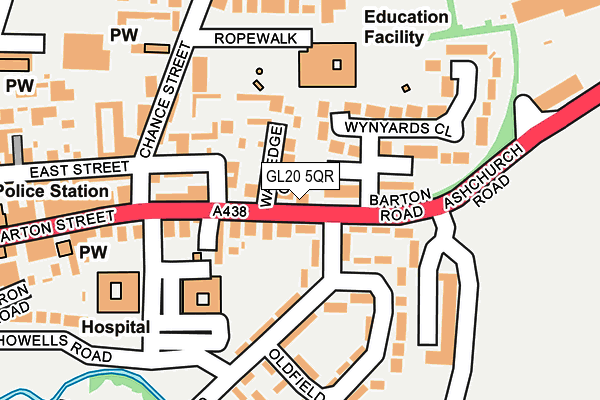 GL20 5QR map - OS OpenMap – Local (Ordnance Survey)