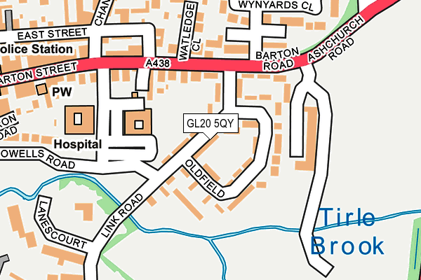 GL20 5QY map - OS OpenMap – Local (Ordnance Survey) GL20 5QY map - OS OpenMap – Local (Ordnance Survey)