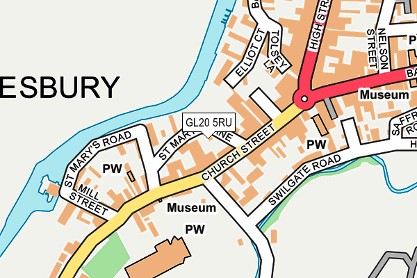 GL20 5RU map - OS OpenMap – Local (Ordnance Survey) GL20 5RU map - OS OpenMap – Local (Ordnance Survey)