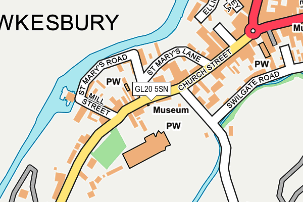 GL20 5SN map - OS OpenMap – Local (Ordnance Survey) GL20 5SN map - OS OpenMap – Local (Ordnance Survey)