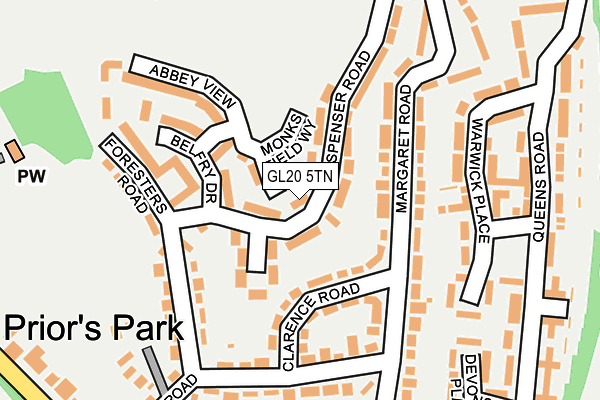 GL20 5TN map - OS OpenMap – Local (Ordnance Survey)