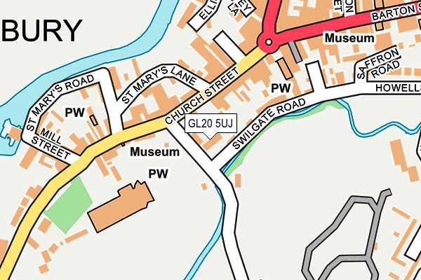 GL20 5UJ map - OS OpenMap – Local (Ordnance Survey) GL20 5UJ map - OS OpenMap – Local (Ordnance Survey)
