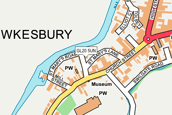 GL20 5UN map - OS OpenMap – Local (Ordnance Survey) GL20 5UN map - OS OpenMap – Local (Ordnance Survey)
