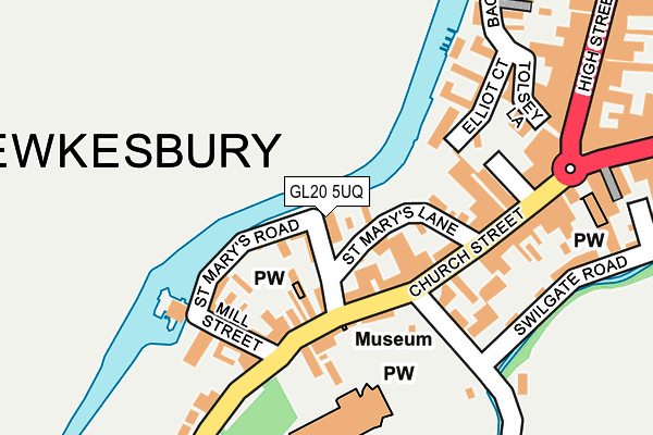 GL20 5UQ map - OS OpenMap – Local (Ordnance Survey) GL20 5UQ map - OS OpenMap – Local (Ordnance Survey)