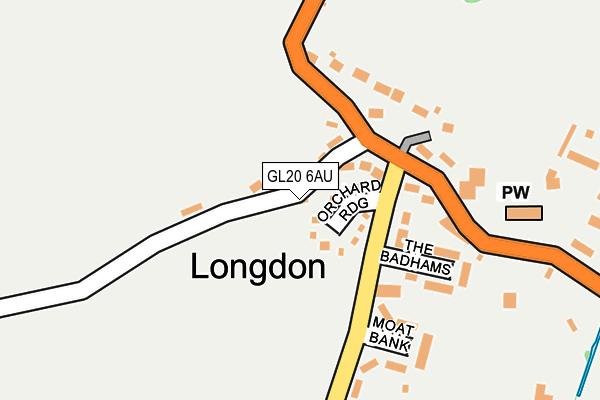 GL20 6AU map - OS OpenMap – Local (Ordnance Survey)
