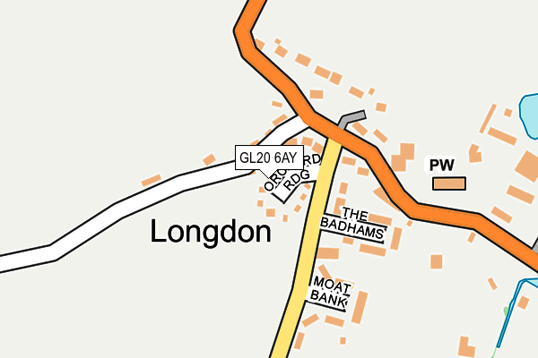 GL20 6AY map - OS OpenMap – Local (Ordnance Survey) GL20 6AY map - OS OpenMap – Local (Ordnance Survey)