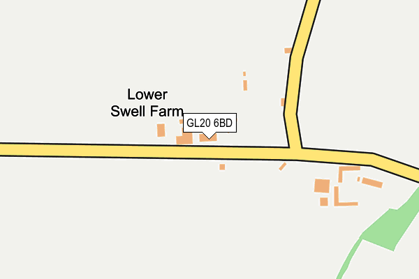 GL20 6BD map - OS OpenMap – Local (Ordnance Survey) GL20 6BD map - OS OpenMap – Local (Ordnance Survey)