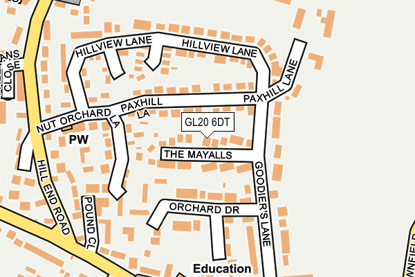 GL20 6DT map - OS OpenMap – Local (Ordnance Survey) GL20 6DT map - OS OpenMap – Local (Ordnance Survey)