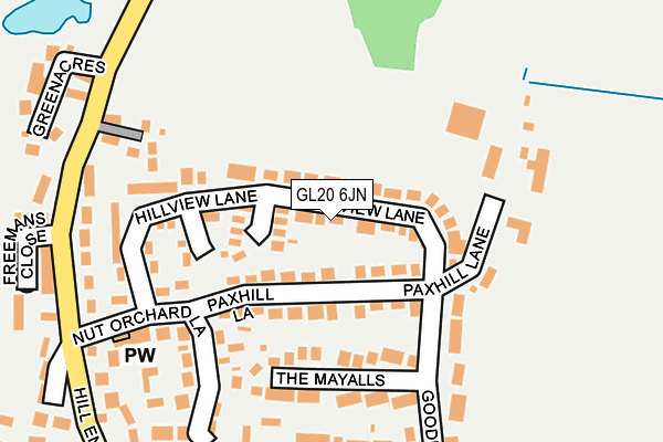 GL20 6JN map - OS OpenMap – Local (Ordnance Survey) GL20 6JN map - OS OpenMap – Local (Ordnance Survey)