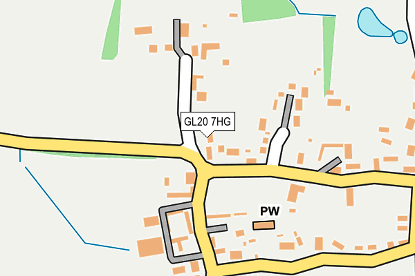 GL20 7HG map - OS OpenMap – Local (Ordnance Survey) GL20 7HG map - OS OpenMap – Local (Ordnance Survey)