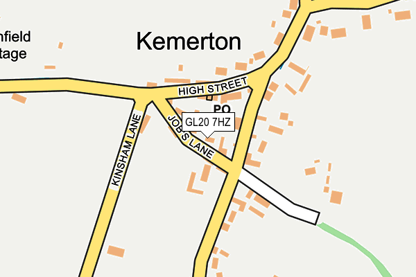 GL20 7HZ map - OS OpenMap – Local (Ordnance Survey) GL20 7HZ map - OS OpenMap – Local (Ordnance Survey)