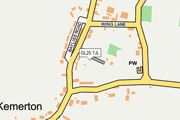 GL20 7JL map - OS OpenMap – Local (Ordnance Survey) GL20 7JL map - OS OpenMap – Local (Ordnance Survey)