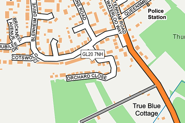 GL20 7NH map - OS OpenMap – Local (Ordnance Survey) GL20 7NH map - OS OpenMap – Local (Ordnance Survey)