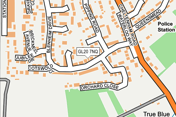 GL20 7NQ map - OS OpenMap – Local (Ordnance Survey) GL20 7NQ map - OS OpenMap – Local (Ordnance Survey)