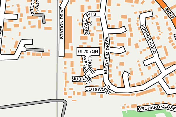 GL20 7QH map - OS OpenMap – Local (Ordnance Survey) GL20 7QH map - OS OpenMap – Local (Ordnance Survey)