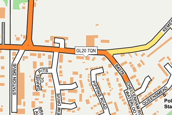 GL20 7QN map - OS OpenMap – Local (Ordnance Survey) GL20 7QN map - OS OpenMap – Local (Ordnance Survey)