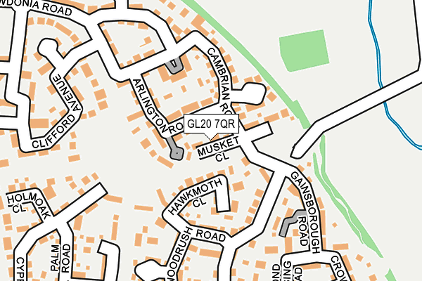 GL20 7QR map - OS OpenMap – Local (Ordnance Survey) GL20 7QR map - OS OpenMap – Local (Ordnance Survey)